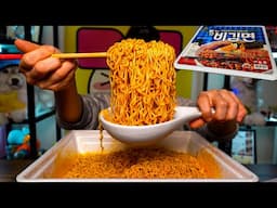 NEW!! 8X SPICY NOODLES CHALLENGE!! (How many minutes will it take to finish?)