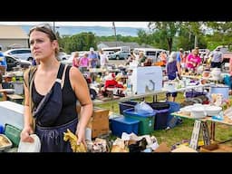 Shopping 43 MILES of Yard Sales for Antiques