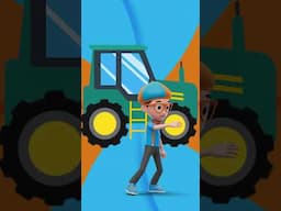 Blippi's Tractor Dance 🚜! #shorts #blippi