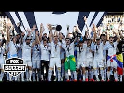 LA Galaxy Full 2024 MLS Cup Championship trophy ceremony | FOX Soccer