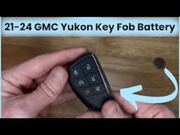 2021-2024 GMC Yukon Key Fob Battery Replacement