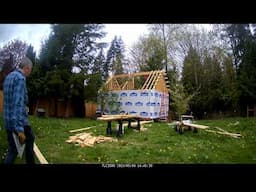 Studio Construction - Day 37 - Cathedral Roof Framing