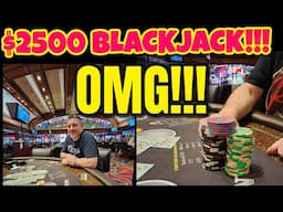 Live Blackjack - Gambling with $2500 at the Vegas Tables