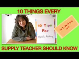 10 things every supply teacher should know