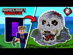 I Built THE MOST INSANE NETHER PORTAL in Minecraft Hardcore!