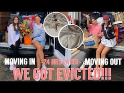 WE GOT EVICTED AFTER 24 HRS | STORYTIME | *NOT CLICKBAIT* | Lucy and Anna