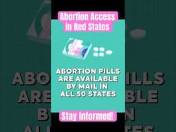 You can order abortion pills by mail in all 50 states. These work safely up to 11 weeks. #shorts