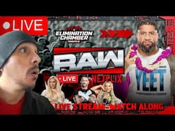 WWE RAW LIVE STREAM 2/3/25 ELIMINATION CHAMBER QUALIFIERS BEGIN! | Raw Watch Along, REACTION REVIEW