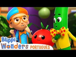 O Show de Jogos de Vegetais! | Blippi Brasil | Desenhos Animados Educativos