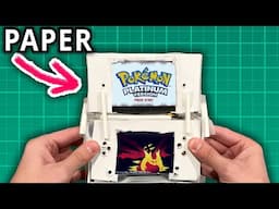 I made a Nintendo DS out of Paper