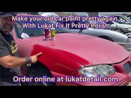 LUKAT OLD CAR PAINT CLEANER MAKES YOUR OLD CAR PAINT PRETTY AGAIN