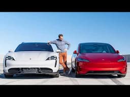 Cheap Performance! Porsche Taycan Turbo vs Tesla Model 3 Performance