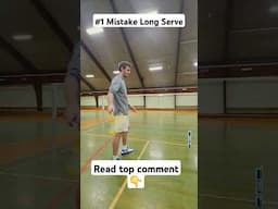 The number 1 biggest mistake when trying to do the long forehand serve in badminton  🏸