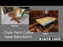 DIY Chalk Paint Refinish old Coffee Table for Under 30 Bucks!!!