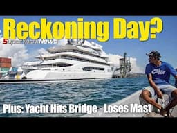 VIDEO: Celebrity Yacht Burns in Miami | Yacht Grounding | SY News Ep427