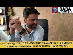 Car Mechanic Job - TATA MOTORS // Baba Automobile Jaipur