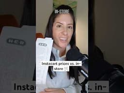 Instacart Grocery Prices Vs. In-Store