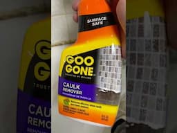 How to use Goo Gone Caulk Remover to Remove Old Caulking from Shower or Tub. #diy