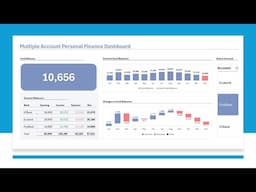 Create a Multiple Account Personal Finance Dashboard in Excel using Power Pivot