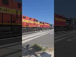 Florida East Coast  RR rock train in Downtown Melbourne FL #train #shoestring #florida