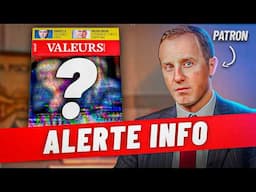 GROSSE annonce de VALEURS ACTUELLES