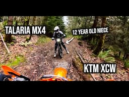 Riding dirt bikes at Walker Valley ORV | Electric Talaria Mx4 & Gas KTM 150 xcw