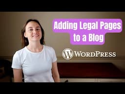 How To Add Legal Pages To A Blog