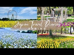 Japan travel vlog 🇯🇵 | Spring in Japan, Nemophila, Tulips, Rapeseed flowers 🌷