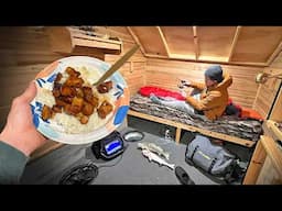 3 Days First Ice Camping w/ Sticky Pork Belly & Rice