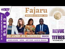 FAJARU du Mercredi 05 Février 2025