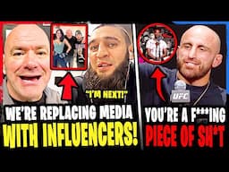 Dana White REPLACING UFC media with INFLUENCERS! Fan GOES OFF on Volkanovski! *FOOTAGE* UFC 312