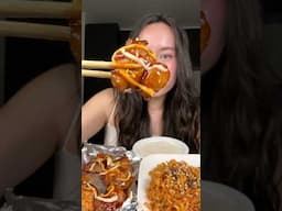 Korean Fried Chicken Spicy Noodles  Mukbang #buldak