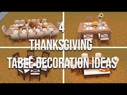 4 Thanksgiving Table Decoration Ideas | Welcome To Bloxburg |