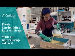 Making Fresh Garden Mint Soap | Natural Soap Colours Only!