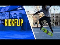 How to KICKFLIP for beginners lesson! Daily Skateboard Lessons Day 16