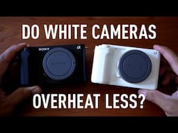 Do white cameras overheat less than black cameras?