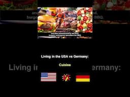 Living in the USA vs Germany #americancuisine #germancuisine