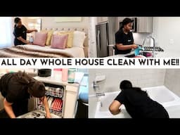 ALL DAY WHOLE HOUSE CLEAN WITH ME | CLEANING MOTIVATION 2021