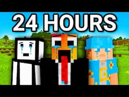 Playing Minecraft for 24 HOURS Straight! [FULL MOVIE]