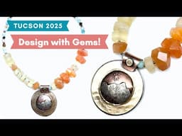 LIVE from Tucson! Citrine & Carnelian Necklace Tutorial with Turquoise Street & Sam's Bead Shop