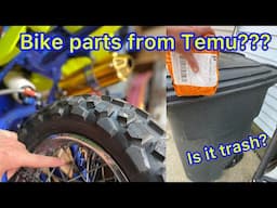 ORDERING PITBIKE PARTS FROM TEMU - IS IT WORTH IT? - UNBOXING SPROCKETS, GAS CAP, PHONE MOUNT +MORE!