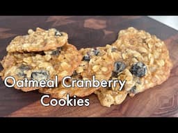 Oatmeal Cookies with Cranberries ~ One Hot Bite