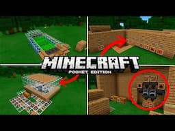 Minecraft PE: 9 MECANISMOS DE REDSTONE BÁSICAS Y ÚTILES! | Minecraft PE (Pocket Edition) 0.15.6