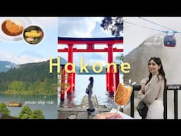 HAKONE travel vlog!⛩️ 3 day itinerary, street food, pirate ship rides, onsen 🇯🇵