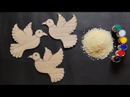 Unique Birds Wall Hanging Craft Idea | Best out of Waste Cardboard | Home Decoration ideas