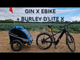 Burley Trailer with E Bike! ○ Gin X Review