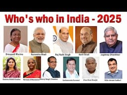 Who's who in India 2025 | Who is who in India 2025 | Current Affairs | India GK | Ministers of India