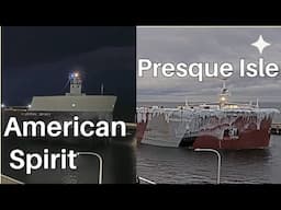 American Spirit & Presque Isle arrived in Duluth 01/10/2025