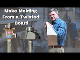 How to Mill Warped Wood and Make Molding / Router Bit Basics