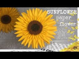 Sunflower paper flower | angegelic